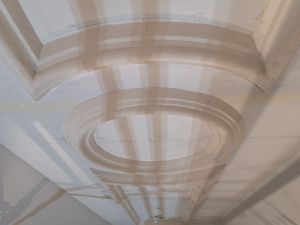 Installed ceiling rose